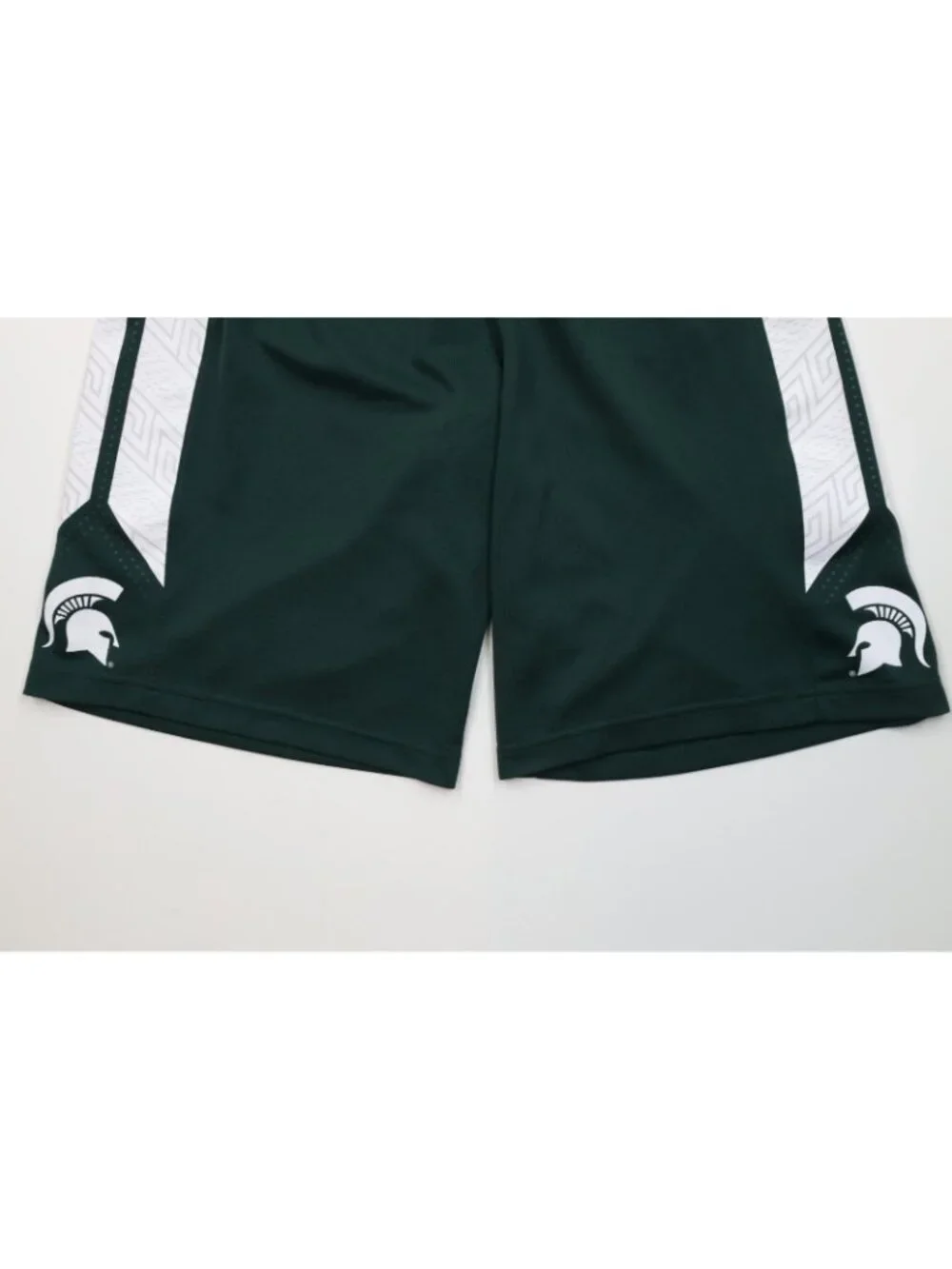Nike Mens Large Molon Labe Michigan State University Basketball Shorts Green